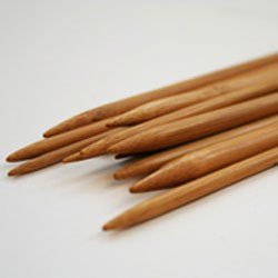 Breinaalden bamboe 20 cm zonder knop nr 3,5 