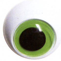 Ogen 16 mm groen - kikker 1 paar 