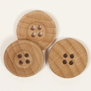 Knoop 25 mm licht hout - 502