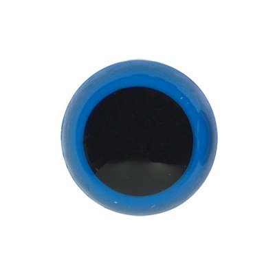 Ogen 18 mm blauw met zwarte pupil 1 paar 