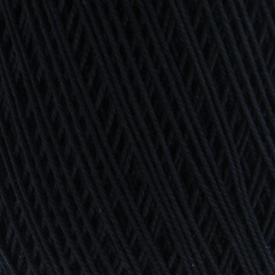 Lammy Yarns Coton crochet NO 10 - 001 zwart