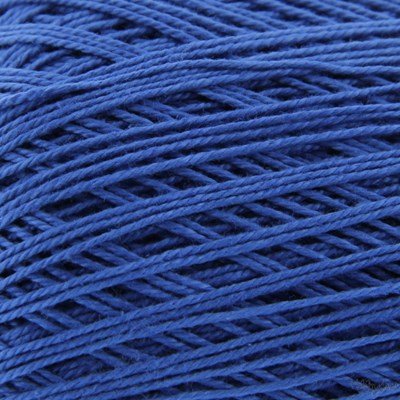 Lammy Yarns Coton crochet NO 10 - 022 kobalt blauw