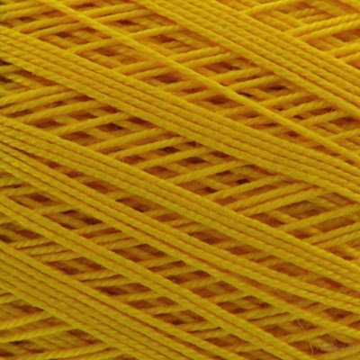 Lammy Yarns Coton crochet NO 10 - 371 geel