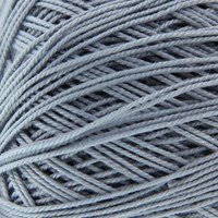 Lammy Yarns Coton crochet NO 10 - 038 zilver grijs
