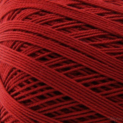 Lammy Yarns Coton crochet NO 10 - 042 donker rood