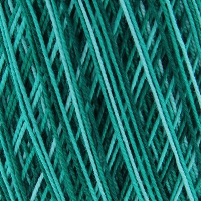 Lammy Yarns Coton crochet NO 10 - 422 smaragd groen gemeleerd op=op uit collectie 