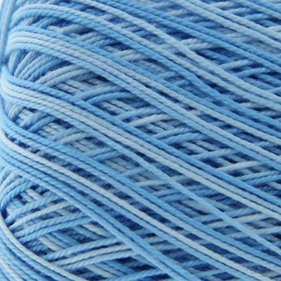 Lammy Yarns Coton crochet 409 licht blauw gemeleerd op=op 