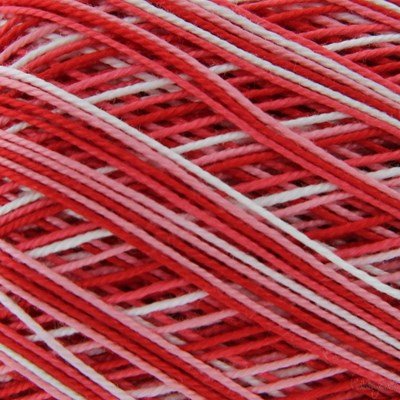 Lammy Yarns Coton crochet 407 rood gemeleerd op=op 