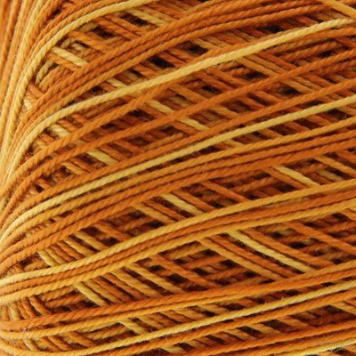 Lammy Yarns Coton crochet NO 10 - 413 roest gemeleerd