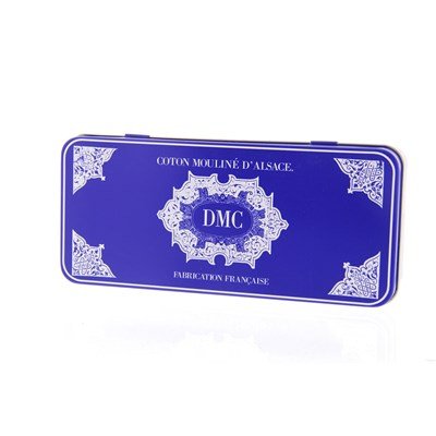 Nostalgisch naaiblik DMC blauw 17,5 a 7,5 a 4,5 cm