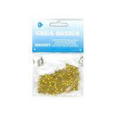 kraal hout 4 mm geel (ca 135 kralen) op=op