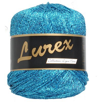 Lammy Yarns Lurex 05 aqua blauw