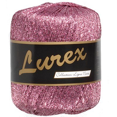 Lammy Yarns Lurex 09 licht roze