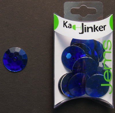 Ka-Jinker jems - facet rond - blue op=op 