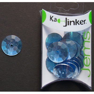 Ka-Jinker jems - facet rond - light blue op=op 