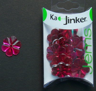 Ka-Jinker jems - facet flower - fuchsia op=op 