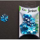 Ka-Jinker jems - facet flower - turquoise (op=op)