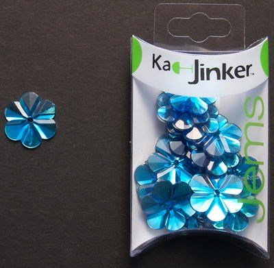 Ka-Jinker jems - facet flower - turquoise op=op 