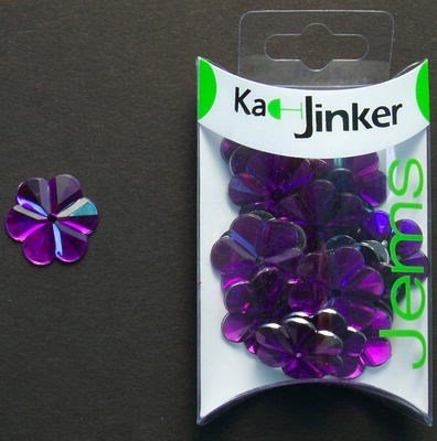 Ka-Jinker jems - facet flower - purple op=op 