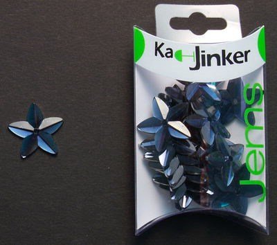Ka-Jinker jems - facet star - light blue op=op 