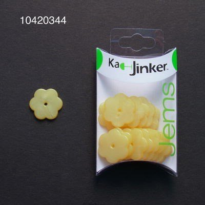 Ka-Jinker jems - Parel bloem klein - yellow op=op 