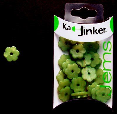 Ka-Jinker jems - Parel bloem klein - lime 5 st op=op 