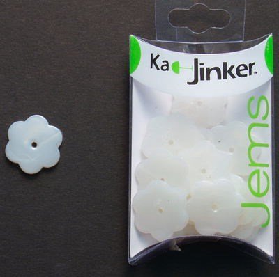Ka-Jinker jems - Parel bloem groot - wit op=op 