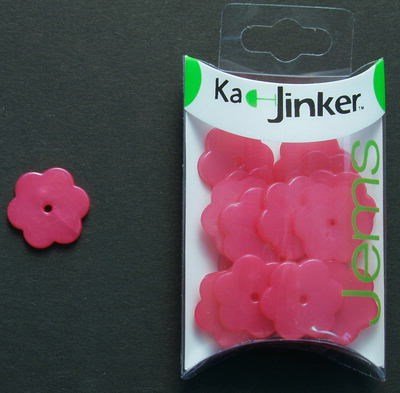 Ka-Jinker jems - Parel bloem groot - fuchsia op=op 
