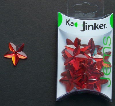 Ka-Jinker jems - facet star - red op=op 