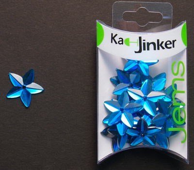 Ka-Jinker jems - facet star - turquoise op=op 