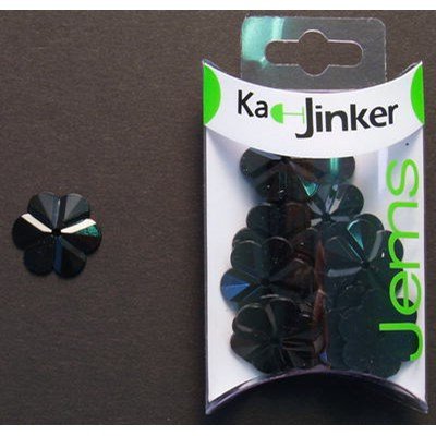 Ka-Jinker jems - facet flower - zwart op=op 