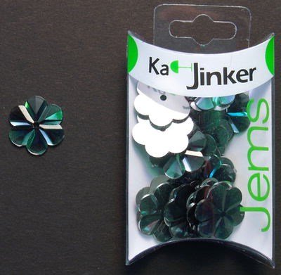 Ka-Jinker jems - facet flower - light green op=op 