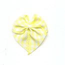 Strikje geruit geel - wit (10 stuks)