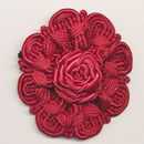 bloem koord 60 mm - donker rood (1 stuks)(op=op)