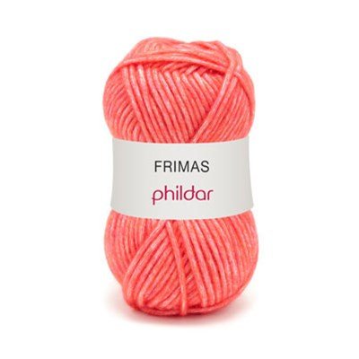 Phildar Frimas Corail 1396 - rood zalm op=op 