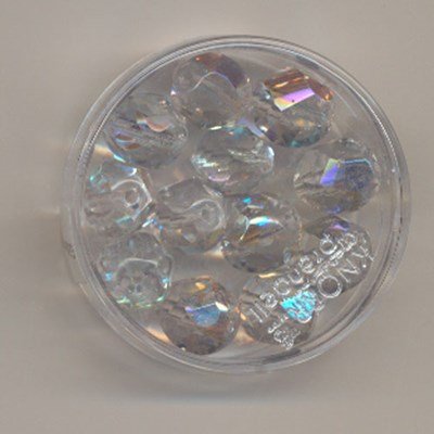 Kralen facet crystal 10 mm op=op 