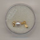 sluiting met parel goud klein