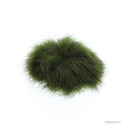 Pompon de luxe 0433 mos groen 5 cm 