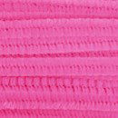 Chenille 12 mm - 30 cm hot pink (10 stuks)