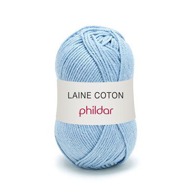 Phildar laine coton 0012 Azur op=op 1x112 1x107 