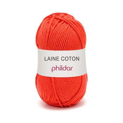 Phildar laine coton 0014 ecarlate op=op 106 