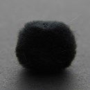 Pompon 25 mm zwart (40 stuks)