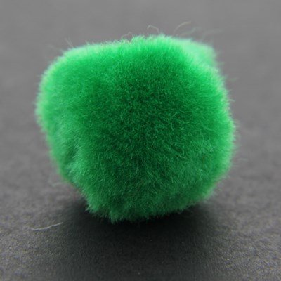 Pompon 25 mm groen 100 stuks 