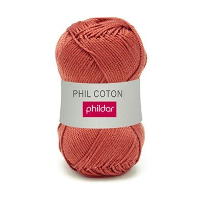 Phildar Phil Coton 4 Acajou 0046 - bruin rood op=op 