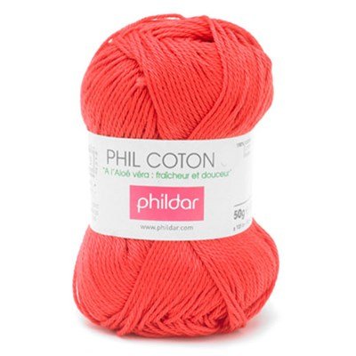 Phildar Phil Coton 4 Rouge op=op uit collectie 