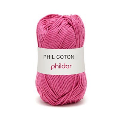 Phildar Phil Coton 4 Fuchsia 0036 - roze op=op 
