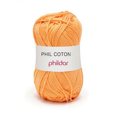 Phildar Phil Coton 4 Melon 0070 - oranje zacht op=op 