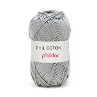 Phildar Phil Coton 4 Silver (op=op uit collectie)