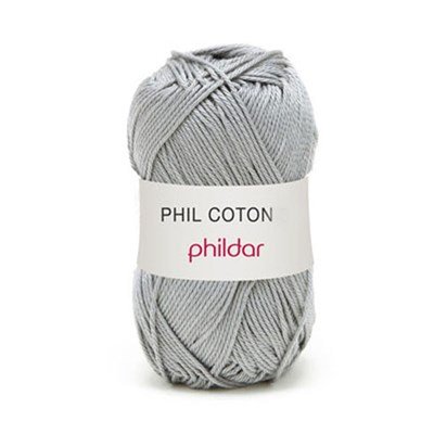 Phildar Phil Coton 4 Silver op=op uit collectie 