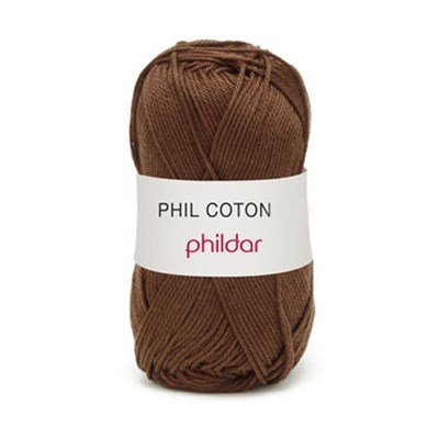 Phildar Phil Coton 4 Ebene 0047 - bruin donker op = op 